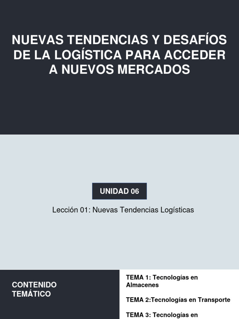 Nuevas Tendencias Logisticas | PDF | Logística | Internet de las Cosas