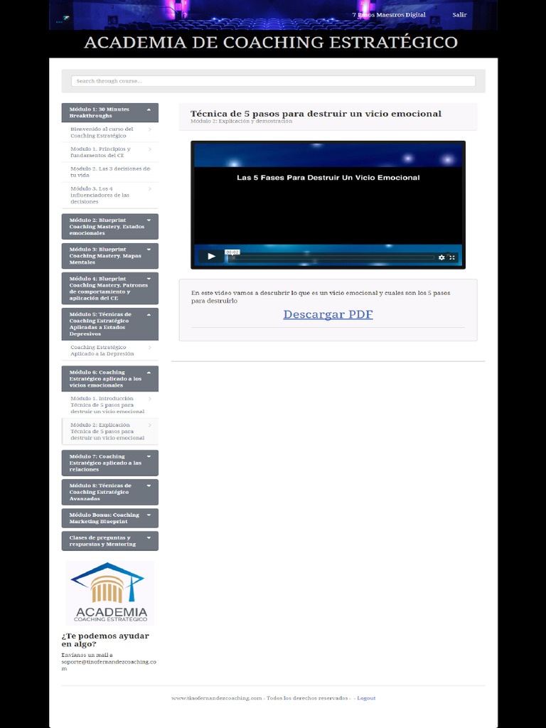 Academia Coaching Estratégico - SEMANA 6 MODULO 2 | PDF