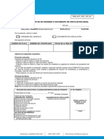 Formulario para Solicitud Origenes o Documento de Circulacion Anual