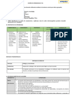 SESIÓN DE APRENDIZAJE N 01 MARISOL 1RO