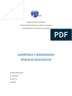 Lenguaje del Algoritmo y Programación