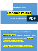 Micro II 2024 Clase 1 - Introduccion A La Economia Politica