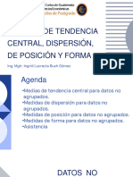 Medidas de Tendencia Central, Posición y Forma Datos No Agrupados