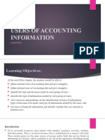 Chapter 3 USERS OF ACCOUNTING INFORMATION