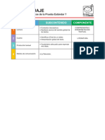 Contenidos, Subcontenidos y Componentes - Lenguaje - E7