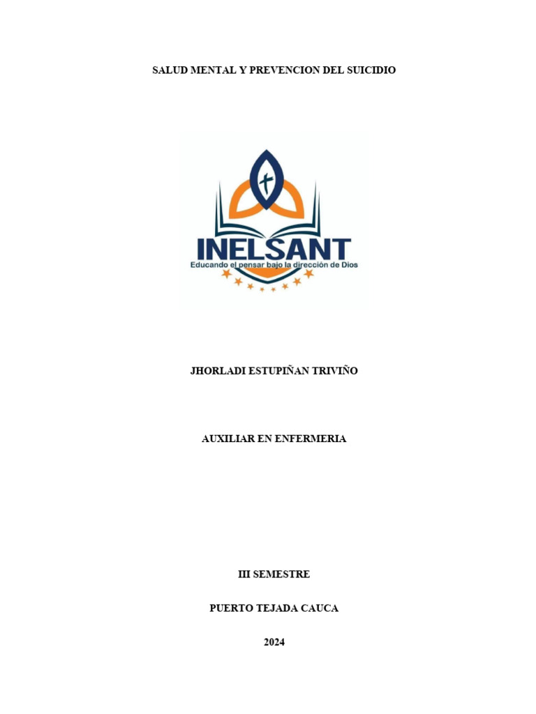 Prevención del Suicidio en Adolescentes | PDF | Suicidio | Trastorno ...