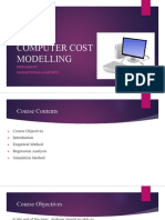 Computer Cost Modelling