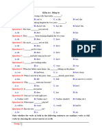 30 bài tập - Kiểm tra - Động từ - File word có lời giải chi tiết