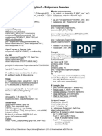 Python3 Subprocess Overview Cheatsheet
