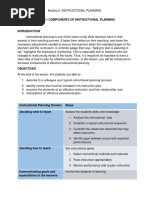 SCI-Module 2 - INSTRUCTIONAL PLANNING