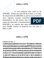 Ejercicios Van o VPN