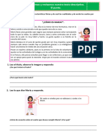 D4 A1 FICHA COM. Escribimos y Revisamos Nuestro Texto Descriptivo.