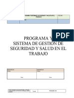 Modelo Programa y Sistema de Gestion de Seguridad y Salud en El Trabajo v4