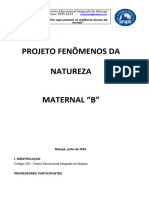 Projeto para A Feira Do Conhecimento 2023 Maternal