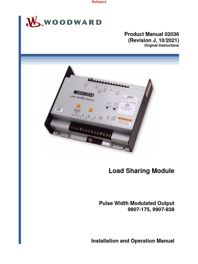 Product Manual 02036 (Revision J, 10/2021) : Load Sharing Module | PDF ...