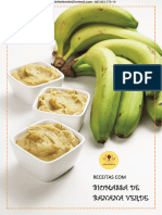 Ebook de receitas com biomassa de banana verde