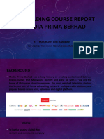 Team Building Course Report of Media Prima Berhad