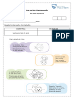 1er Grado - Evaluación Comunicación