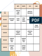 Horario Primer Semestre UNAM