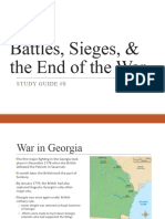 Unit 4 SG 8- Battles, Sieges, End of War