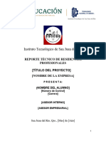 Guía Reporte Técnico - Residencias Profesionales - 2021.