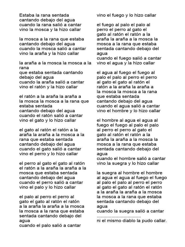 La rana sentada cantando debajo del agua | PDF | Animales y humanos ...