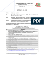 CIRCULAR No. 010 - LINEAMIENTOS Y REQUISITOS PARA CONTRATACIÓN ADICIONALES 2024