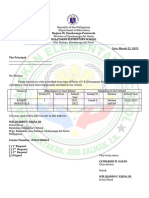 Request Form For Transfer