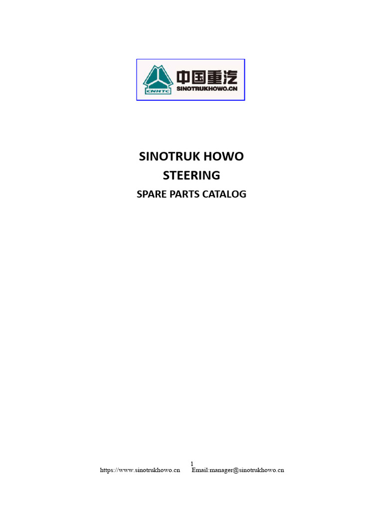 Howo Steering | PDF | Screw | Washer (Hardware)
