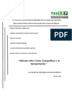 Informe Sobre Cartas Topográficas y Su Interpretación