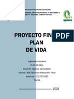 PROYECTO FINAL. PLAN DE VIDA