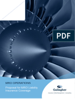 Mro Operations: Proposal For MRO Liability Insurance Coverage