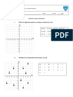 Formato control plano cartesiano, 7°. Matematica