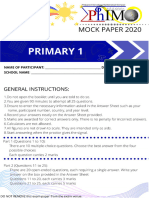 Phimo Mock 2020 Primary 1