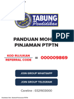 Panduan Perdaftaran & Permohonan PTPTN Kod Rujukan 000009869