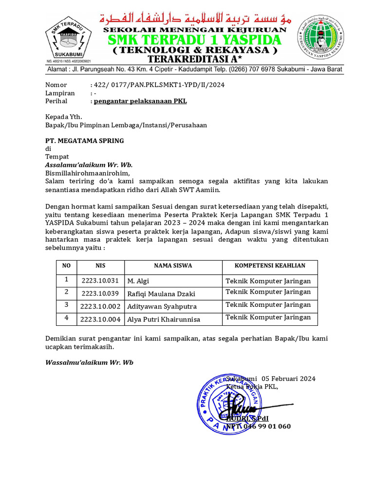 PT. Megatama Spring Pengantar | PDF | Bisnis | Komputer