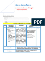 6° Dia 5 Com Semana 3 Escribimos Recetario para Distinguir Adjetivos y Verbos