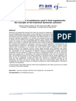 EFSA Journal - 2018 - Risk Assessment of Substances Used in Food Supplements The Example of The Botanical Gymnema