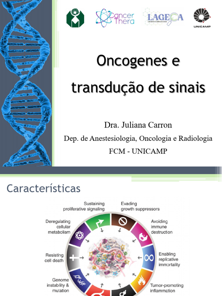 Oncogenes e Transdução de Sinais | PDF | Oncogene | Tirosina quinase