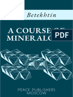 Betekhtin - A Course of Mineralogy