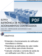 ELTP01 Aula 03 - Retificadores Monofsicos