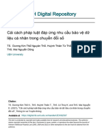 CẢI CÁCH PHÁP LUẬT ĐÁP ỨNG NHU CẦU BẢO VỆ DỮ LIỆU CÁ NHÂN TRONG CHUYỂN ĐỔI SỐ