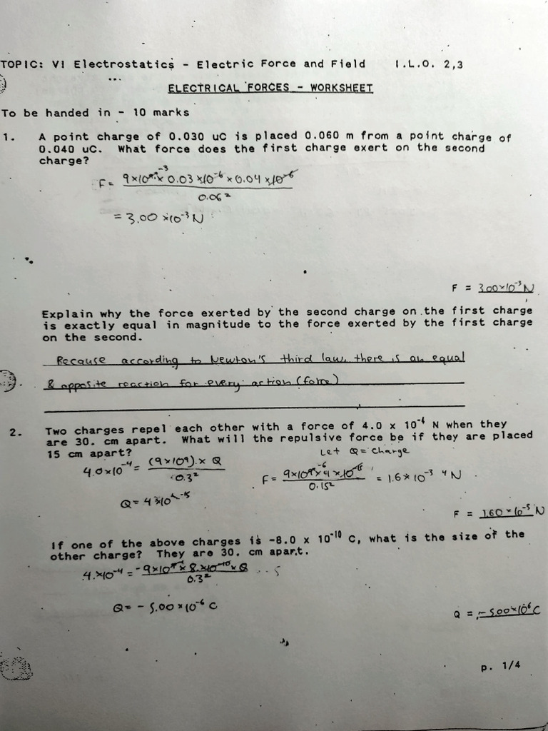 Worksheet 1 | PDF