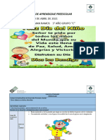 Plan de Actividades Dia Del Niño 30 Abril 2021