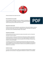 Proceso de Decisión de Compra Coca Cola