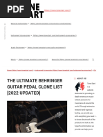 The Ultimate Behringer Guitar Pedal Clone List (2022 UPDATED) - Tone Start