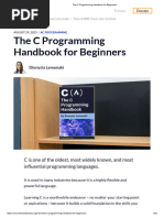 The C Programming Handbook For Beginners