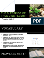 The Blessings of True Discipleship