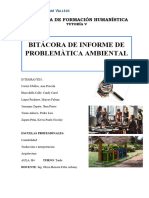 Bitácora de Estudio de Problemática. Tutoría V