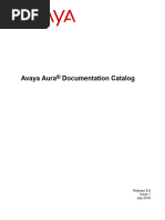 Documentation Catalog For Avaya Aura R8.0 July 2018